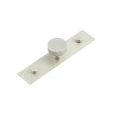 High quality image of Hoxton - Thaxted Cupboard Knobs 30mm Stepped Backplate Satin Nickel Sku. HOX-230SN-6090SN