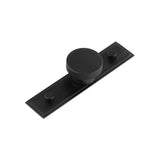 High quality image of Hoxton - Thaxted Cupboard Knobs 40mm Stepped Backplate Black Sku. HOX-240MB-6090MB