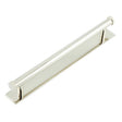 High quality image of Hoxton - Thaxted Cabinet Handles 224mm Ctrs Plain Backplate Polished Nickel Sku. HOX-260PN-5060PN