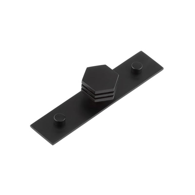 This is an image showing the Frelan - Nile Cupboard Knobs 30mm Plain Matt Black available to order from Trade Door Handles in Kendal