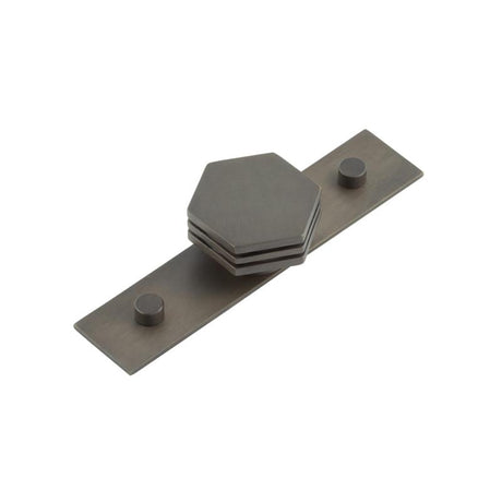 This is an image showing the Frelan - Nile Cupboard Knobs 40mm Plain Dark Bronze available to order from Trade Door Handles in Kendal