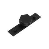 High quality image of Hoxton - Nile Cupboard Knobs 40mm Stepped Matt Black Sku. HOX-340MB-6090MB