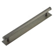 High quality image of Hoxton - Nile Cabinet Handles 224mm Ctrs Plain Backplate Dark Bronze Sku. HOX-360DB-5060DB