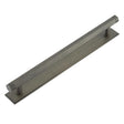 High quality image of Hoxton - Nile Cabinet Handles 224mm Ctrs Stepped Backplate Dark Bronze Sku. HOX-360DB-6060DB