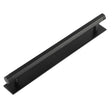 High quality image of Hoxton - Nile Cabinet Handles 224mm Ctrs Plain Backplate Black Sku. HOX-360MB-5060MB