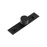 High quality image of Hoxton - Sturt Cupboard Knobs 30mm Stepped Matt Black Sku. HOX-430MB-6090MB