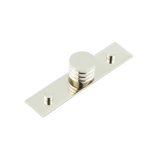 This is an image showing the Frelan - Sturt Cupboard Knobs 30mm Plain Polished Nickel available to order from Trade Door Handles in Kendal