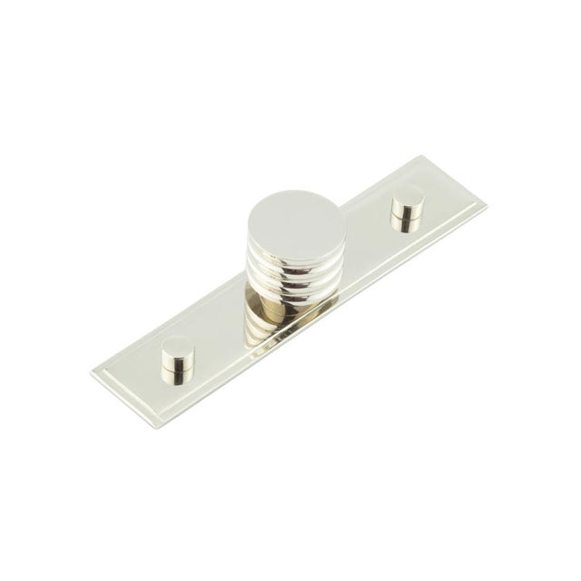 High quality image of Hoxton - Sturt Cupboard Knobs 30mm Stepped Polished Nickel Sku. HOX-430PN-6090PN