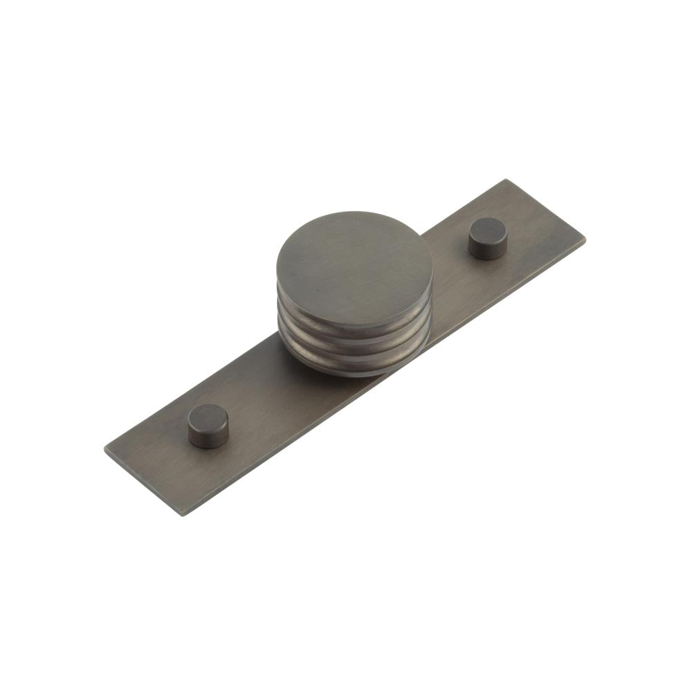 High quality image of Hoxton - Sturt Cupboard Knobs 40mm Plain Dark Bronze Sku. HOX-440DB-5090DB