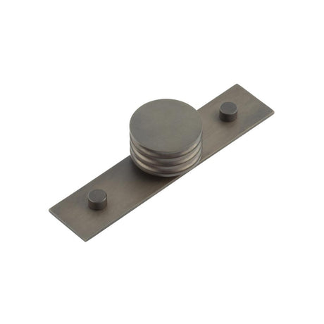 High quality image of Hoxton - Sturt Cupboard Knobs 40mm Plain Dark Bronze Sku. HOX-440DB-5090DB