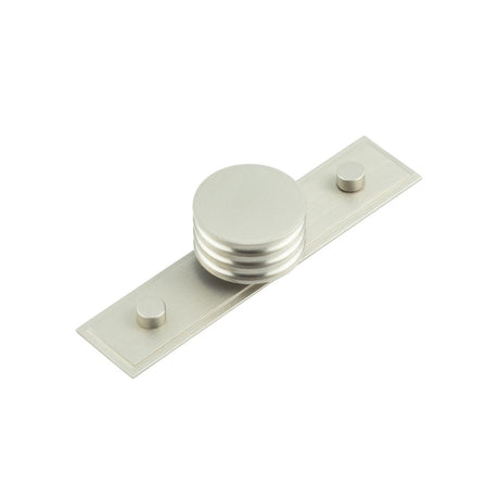 High quality image of Hoxton - Sturt Cupboard Knobs 40mm Stepped Satin Nickel Sku. HOX-440SN-6090SN