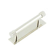 High quality image of Hoxton - Sturt Cabinet Handles 96mm Ctrs Stepped Backplate Polished Nickel Sku. HOX-450PN-6050PN