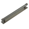High quality image of Hoxton - Sturt Cabinet Handles 224mm Ctrs Plain Backplate Dark Bronze Sku. HOX-460DB-5060DB