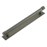 High quality image of Hoxton - Sturt Cabinet Handles 224mm Ctrs Stepped Backplate Dark Bronze Sku. HOX-460DB-6060DB