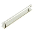 High quality image of Hoxton - Sturt Cabinet Handles 224mm Ctrs Plain Backplate Polished Nickel Sku. HOX-460PN-5060PN