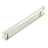 High quality image of Hoxton - Sturt Cabinet Handles 224mm Ctrs Plain Backplate Polished Nickel Sku. HOX-460PN-5060PN