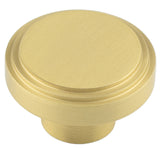 High quality image of Hoxton - Cropley Cupboard Knobs 40mm Satin Brass Sku. HOX1040SB