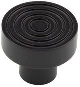 High quality image of Hoxton - Murray Cupboard Knobs 30mm Black Sku. HOX1130MB