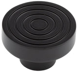 High quality image of Hoxton - Murray Cupboard Knobs 40mm Black Sku. HOX1140MB