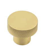 High quality image of Hoxton - Wenlock Cupboard Knobs 30mm Satin Brass Sku. HOX130SB