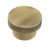 High quality image of Hoxton - Wenlock Cupboard Knobs 40mm Antique Brass Sku. HOX140AB