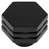 High quality image of Hoxton - Nile Cupboard Knobs 30mm Black Sku. HOX330MB