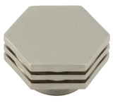 High quality image of Hoxton - Nile Cupboard Knobs 40mm Satin Nickel Sku. HOX340SN