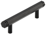 High quality image of Hoxton - Nile Cabinet Handles 96mm Ctrs Black Sku. HOX350MB