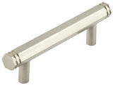 High quality image of Hoxton - Nile Cabinet Handles 96mm Ctrs Satin Nickel Sku. HOX350SN
