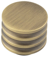 High quality image of Hoxton - Sturt Cupboard Knobs 30mm Antique Brass Sku. HOX430AB