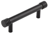 High quality image of Hoxton - Sturt Cabinet Handles 96mm Ctrs Black Sku. HOX450MB