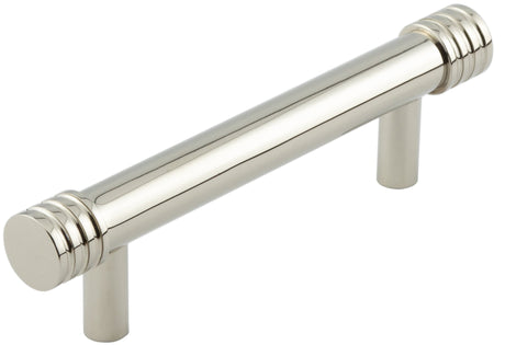 This is an image showing the Hoxton - Sturt PN 96mm Cabinet Handle Grooved available to order from Trade Door Handles in Kendal