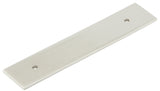 High quality image of Hoxton - Fanshaw Backplates for Cabinet Handles 140x30mm Satin Nickel Sku. HOX5050SN