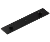 High quality image of Hoxton - Fanshaw Backplate for Cupboard Knobs 140x30mm Black Sku. HOX5090MB