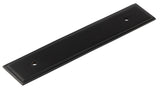 High quality image of Hoxton - Rushton Backplate for Cabinet Handles 140x30mm Black Sku. HOX6050MB