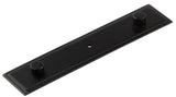 High quality image of Hoxton - Rushton Backplate for Cupboard Knobs 140x30mm Black Sku. HOX6090MB