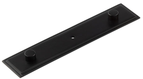 High quality image of Hoxton - Rushton Backplate for Cupboard Knobs 140x30mm Black Sku. HOX6090MB
