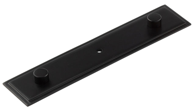 High quality image of Hoxton - Rushton Backplate for Cupboard Knobs 140x30mm Black Sku. HOX6090MB