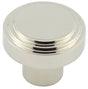 Frelan Hardware Cabinet Hardware Polished Nickel / Cabinet Knobs / 30mm Dia. Hoxton - Cropley PN 30mm Cupboard Knob Stepped