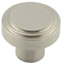 Frelan Hardware Cabinet Hardware Satin Nickel / Cabinet Knobs / 30mm Dia. Hoxton - Cropley SN 30mm Cupboard Knob Stepped