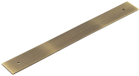 Frelan Hardware Cabinet Hardware Antique Brass / Backplate for Cabinet Pull Handle / 224mm c/c Hoxton - Fanshaw AB 268x30mm Backplate for Pull Handle with 224mm Cts