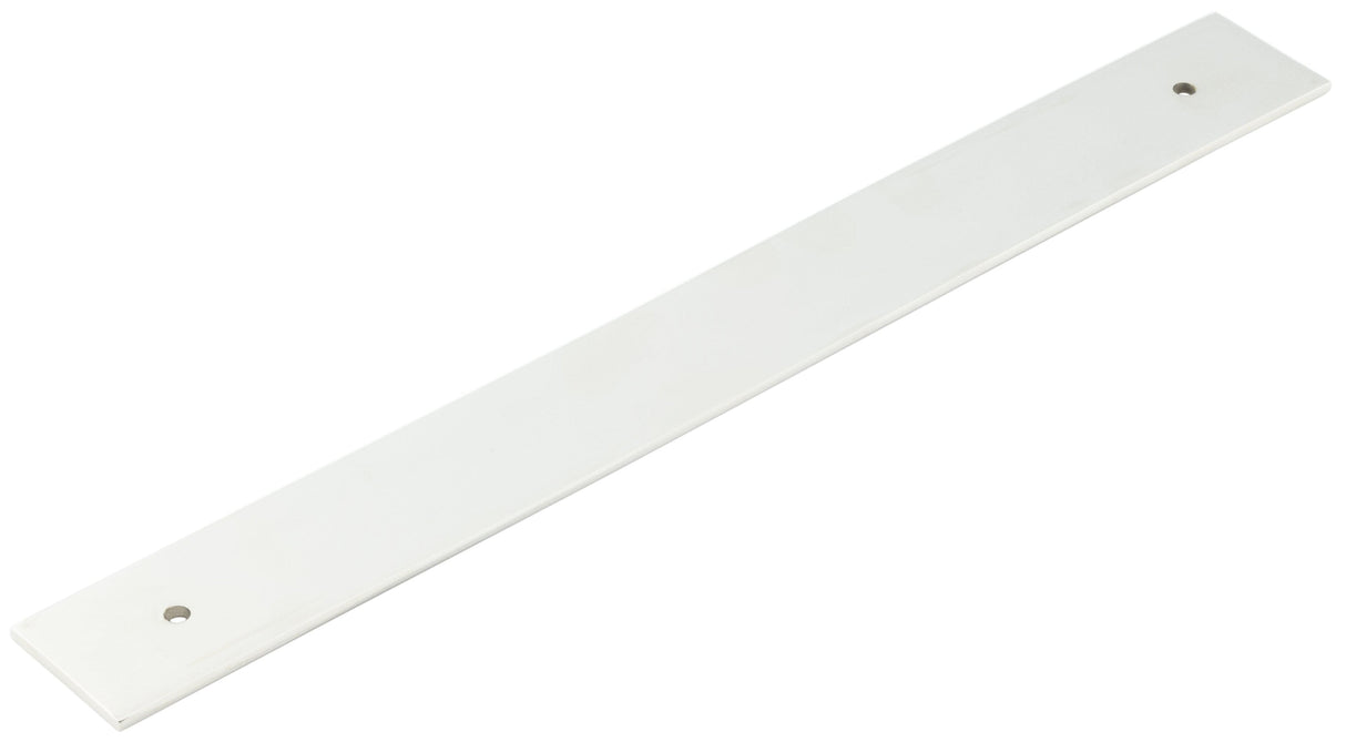 Frelan Hardware Cabinet Hardware Polished Nickel / Backplate for Cabinet Pull Handle / 224mm c/c Hoxton - Fanshaw PN 268x30mm Backplate for Pull Handle with 224mm Cts