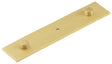 Frelan Hardware Cabinet Hardware Satin Brass / Backplate for Cabinet Pull Handle / 140 x 30mm Hoxton - Fanshaw SB 140x30mm Backplate Concealed Screw Caps