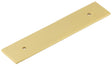 Frelan Hardware Cabinet Hardware Satin Brass / Backplate for Cabinet Pull Handle / 96mm c/c Hoxton - Fanshaw SB 140x30mm Backplate for Pull Handle with 96mm Ctrs