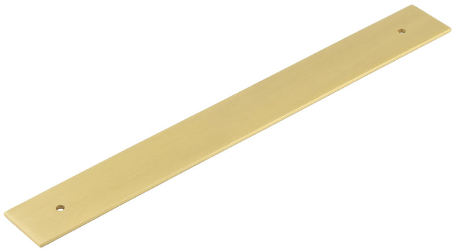 Frelan Hardware Cabinet Hardware Satin Brass / Backplate for Cabinet Pull Handle / 224mm c/c Hoxton - Fanshaw SB 268x30mm Backplate for Pull Handle with 224mm Cts