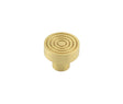 Frelan Hardware Cabinet Hardware Satin Brass / Cabinet Knobs / 30mm Dia. Hoxton - Murray SB 30mm Cupboard Knob Reeded