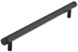 Frelan Hardware Cabinet Hardware Black / Cabinet Pull Handles / 224mm c/c Hoxton - Nile MB 224mm Hex Cabinet Handle With End Step Detail