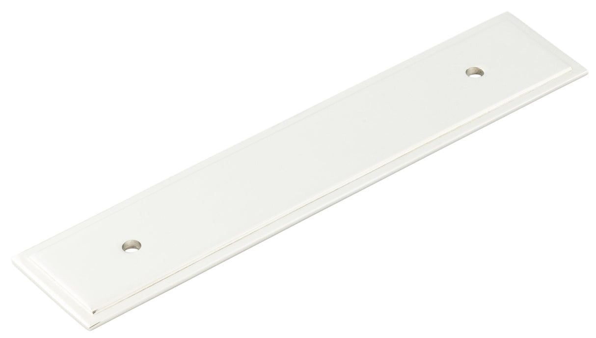 Frelan Hardware Cabinet Hardware Polished Nickel / Backplate for Cabinet Pull Handle / 96mm c/c Hoxton - Rushton PN 140x30mm Backplate for Pull Handle with 96mm Cts