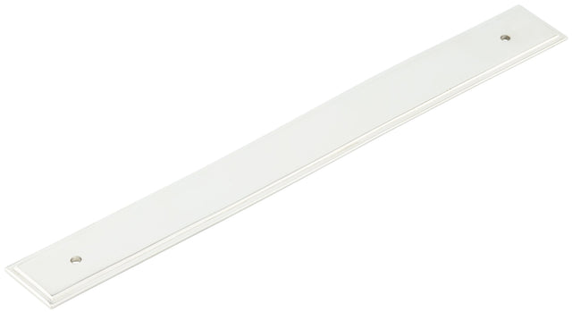 Frelan Hardware Cabinet Hardware Polished Nickel / Backplate for Cabinet Pull Handle / 224mm c/c Hoxton - Rushton PN 268x30mm Backplate for Pull Handle with 224mm Cts