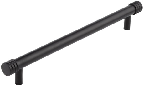 Frelan Hardware Cabinet Hardware Black / Cabinet Pull Handles / 224mm c/c Hoxton - Sturt MB 224mm Cabinet Handle Grooved